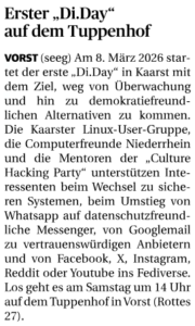 NGZ, Kaarst 06.03.2026